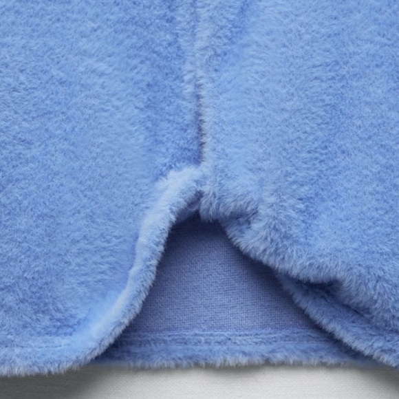 ZARA Soft Cut Out Crop Top Sweater BNWT - Picture 3 of 6